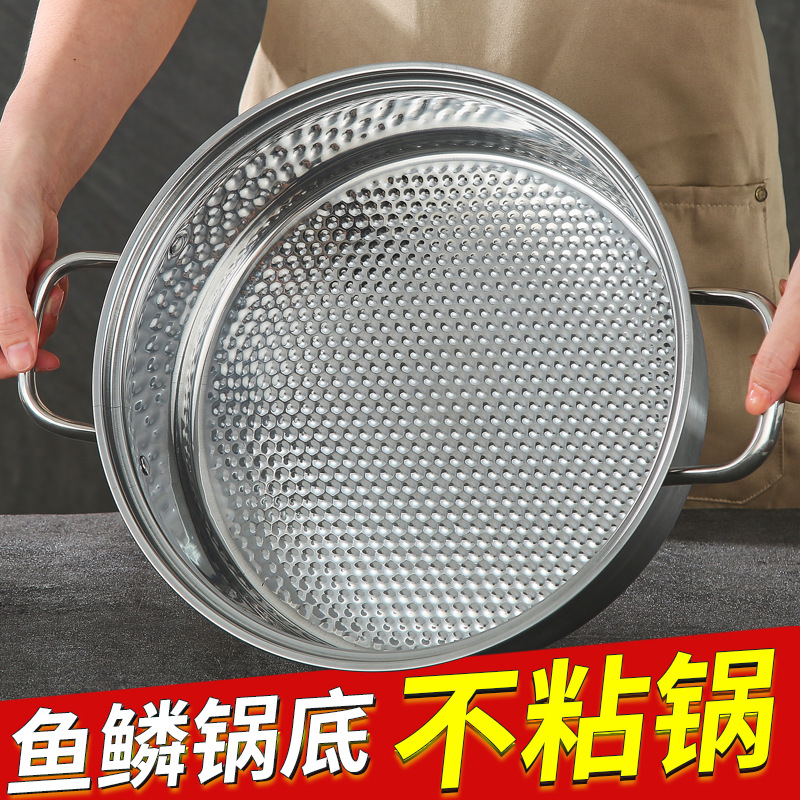 Stainless steel hot pot, household induction cooker, single pot, cross-border hot pot basin, large pot for boiling, food grade Application Scenario