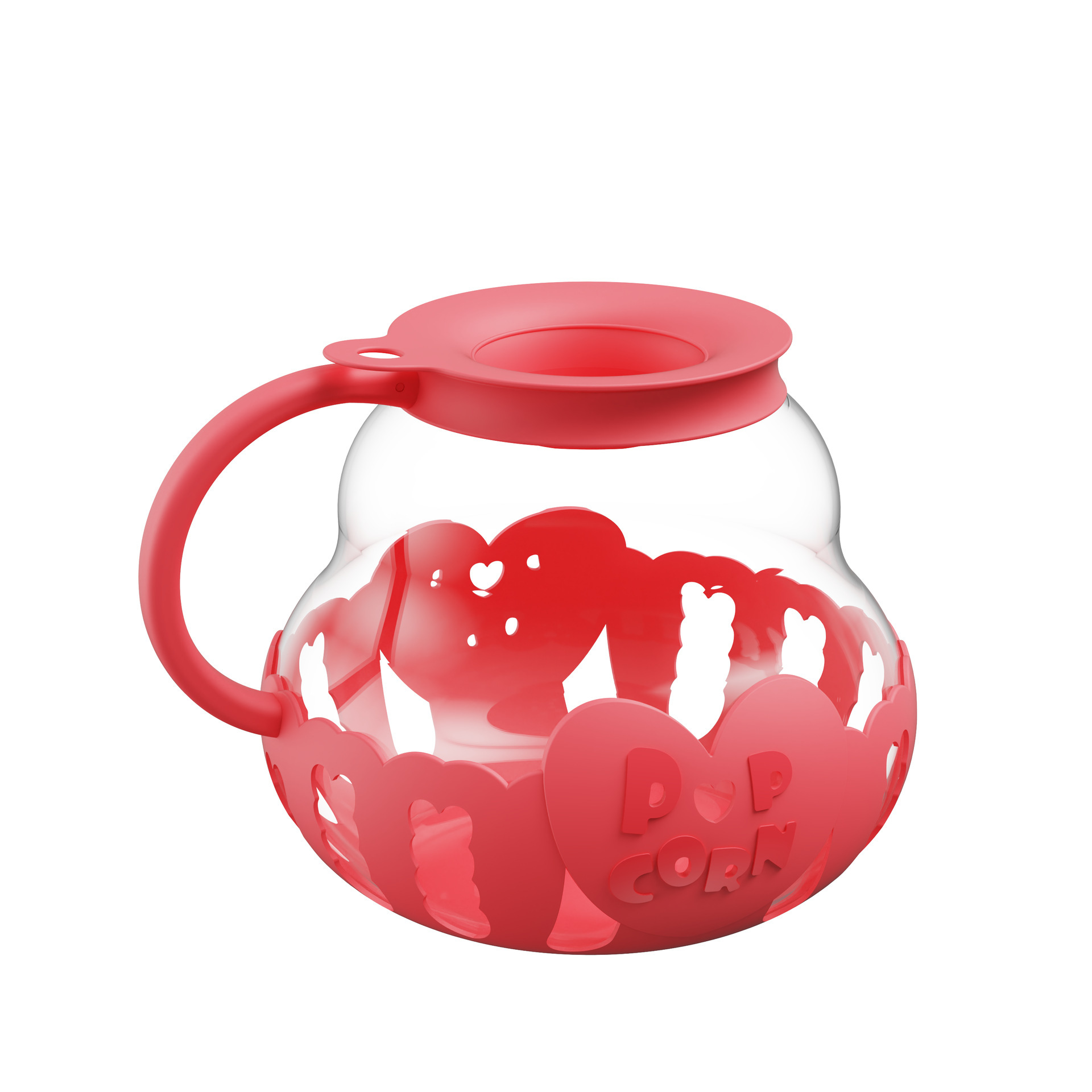 Amazon's best-selling microwave glass popcorn jar 3QT popcorn is homemade from TEMU popcorn pot Specification drawing