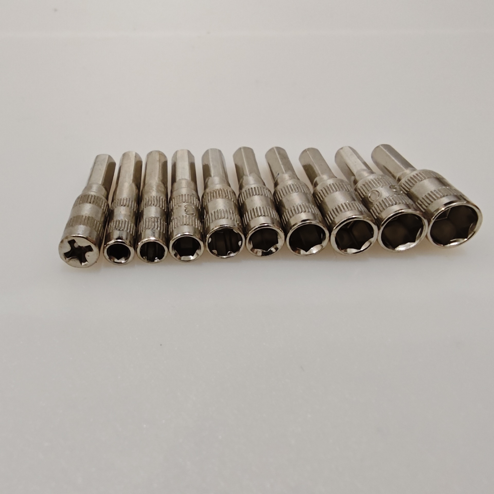 New 2.5, 3, 4.5, 5, 5.5mm deepened thin-walled small socket hexagon socket for game console Specification drawing