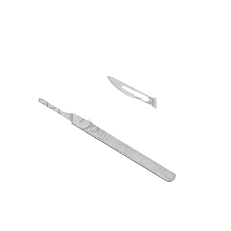 Thickened stainless steel blade 3/4 surgical handle 11/23 blade mobile phone repair, film application, disassembly and engraving knife Item Picture