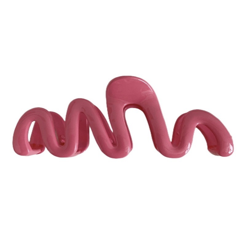 Jelly-colored wave grippers, back of the head, hair grippers, hair clips, shark clips, hair clips, hair accessories, summer hair clips and headwear Item Picture