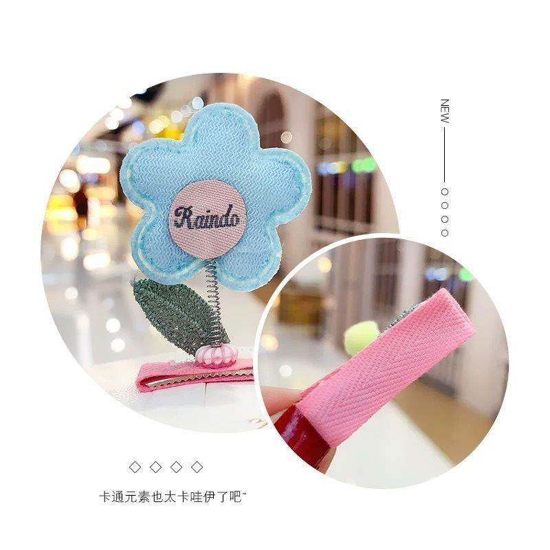 New sequined little flower shaking hair clip, cute three-dimensional hair clip, children's hair accessory, creative headwear, cute spring hair Application Scenario