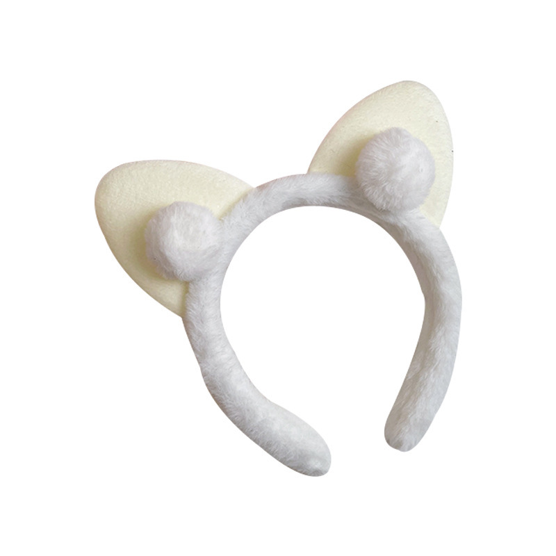 "Internet celebrity temperament, girlish heart, plush face wash, bangs, toiletry, hair band, hair accessories, headband, ear band, hair band manufacturer's style. Item Picture