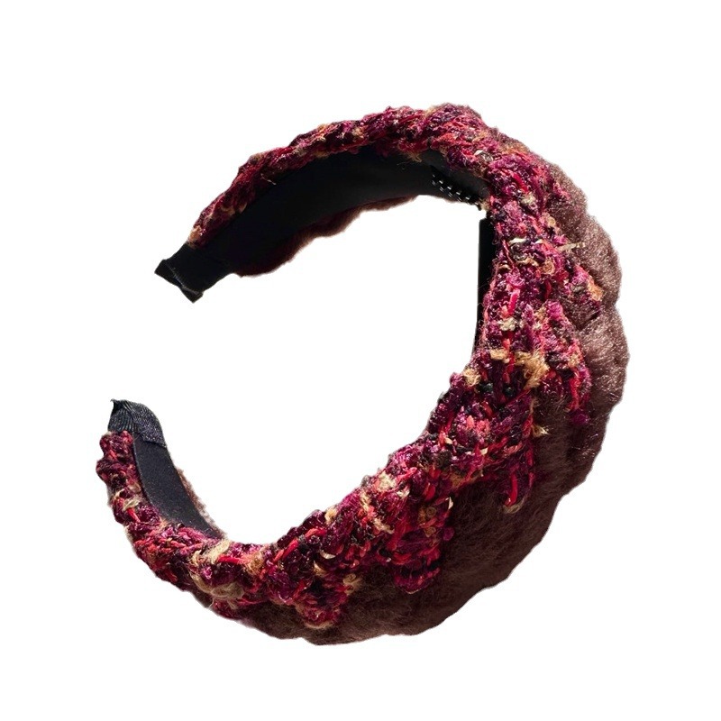 The Maillard hair band for women's 2023 new autumn and winter collection features a high-end high headband and hairpin Item Picture