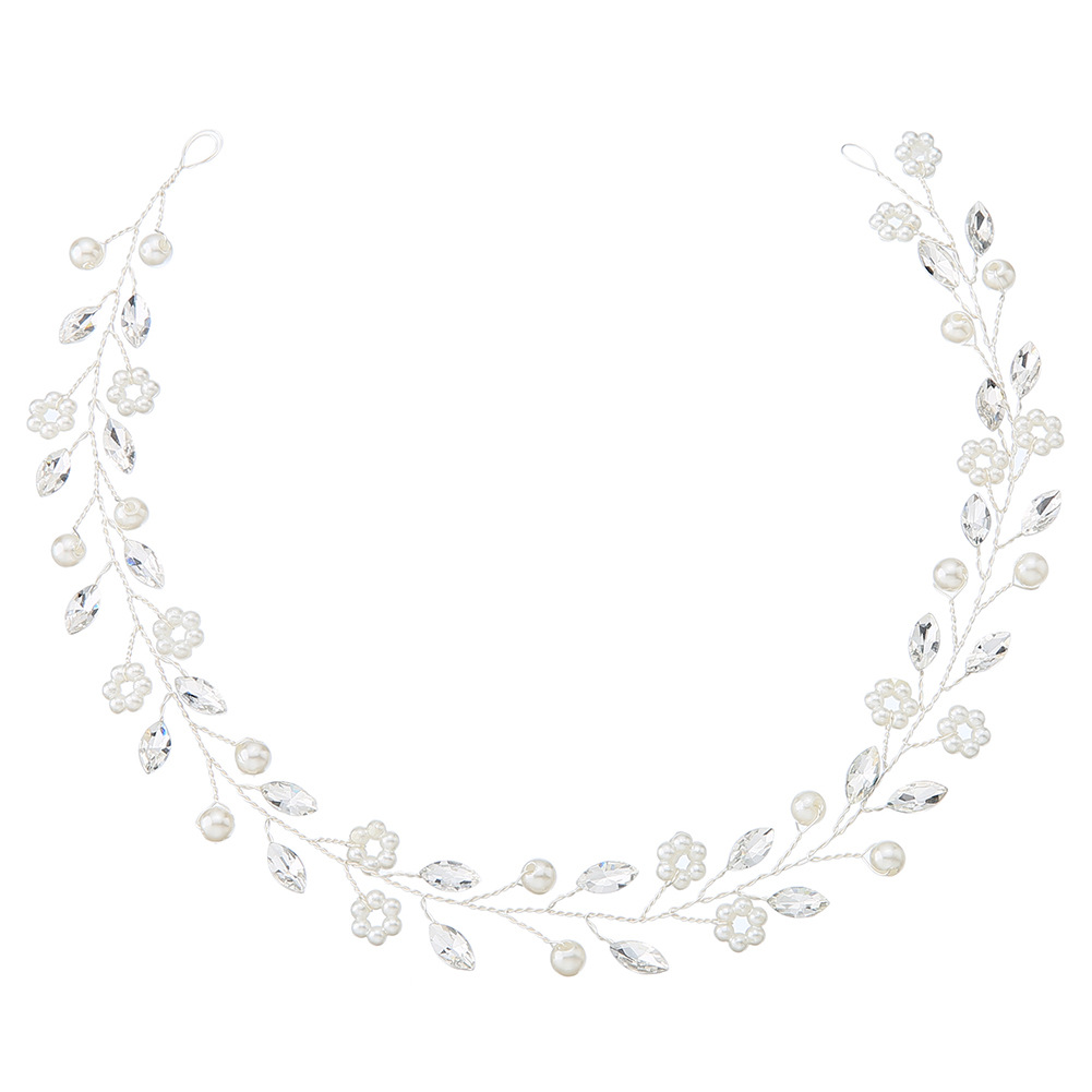miallo cross-border export headwear, handcrafted rhinestone and pearl bridal hair bands, Korean-style wedding dresses and evening gowns, updo hair accessories Item Picture