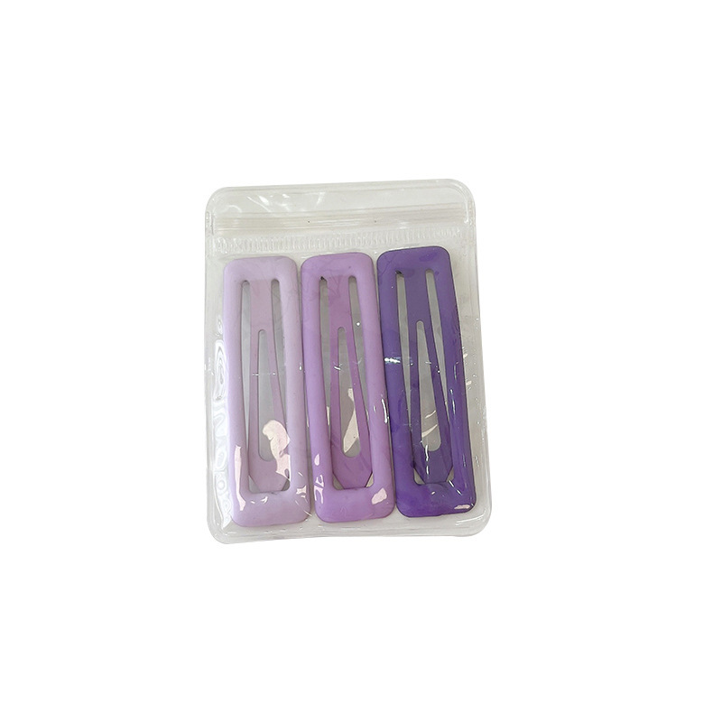 Children's gradient color simple bb hair clip headwear, fashionable girl one-piece clip, side clip, fix broken hair, bangs, hair clip clip Item Picture