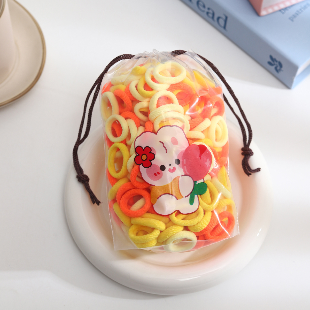 Cute, high appearance level, no hair damage, hair tie, children's hair band, wool, rubber band, baby hair tie, towel band, hair accessory Specification drawing