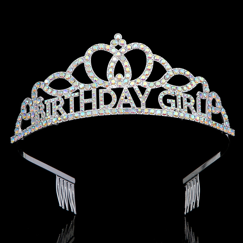 Happy birthday! Crown hair accessory, Xiaohongshu Birthday, Crown hair band, cake, crown decoration, Little princess crown details Picture