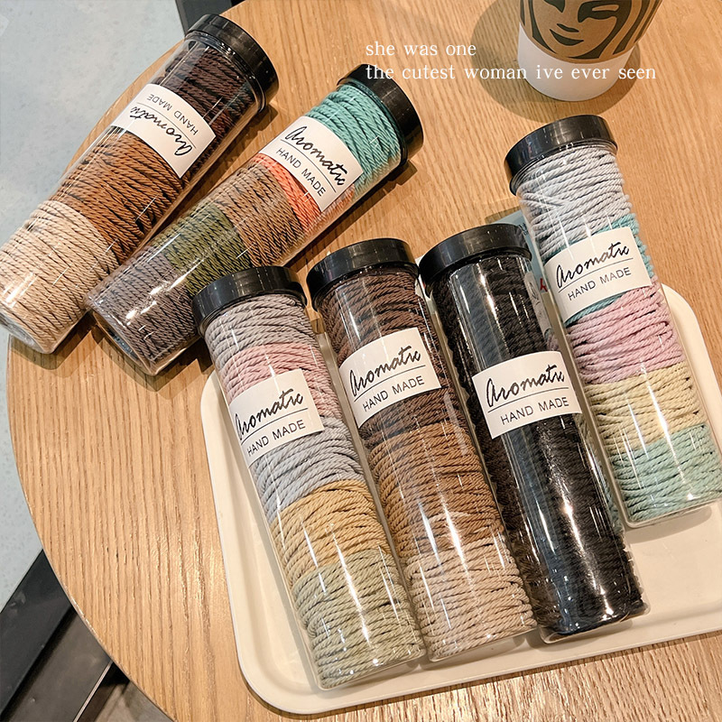 High-elasticity and durable rubber band hair tie for women's autumn and winter, simple and elegant style, 2022 new style leather hair tie Specification drawing