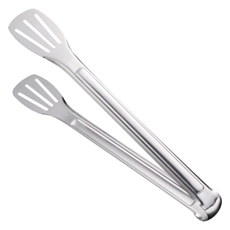 Stainless steel food tongs, kitchen barbecue tongs, vegetable frying steaks, household heat-resistant bread food thickening, commercial Item Picture