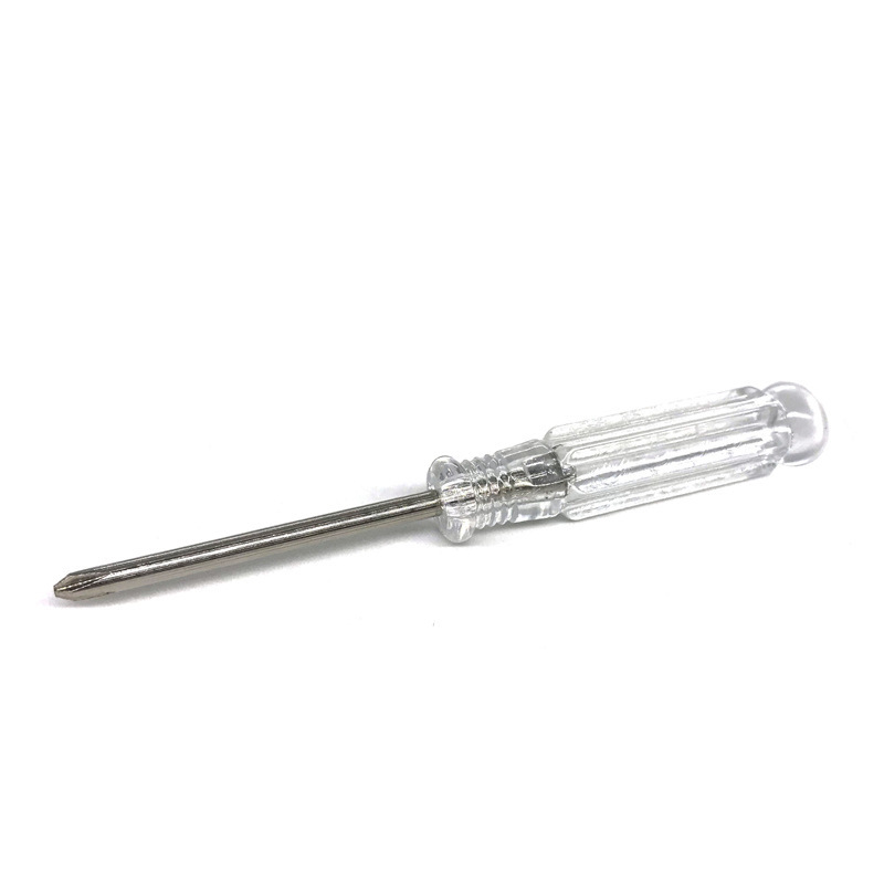 Direct sales of crystal transparent screwdrivers from the manufacturer, straight-line cross transparent handle screwdrivers, mobile phone repair toys, and free gifts Application Scenario