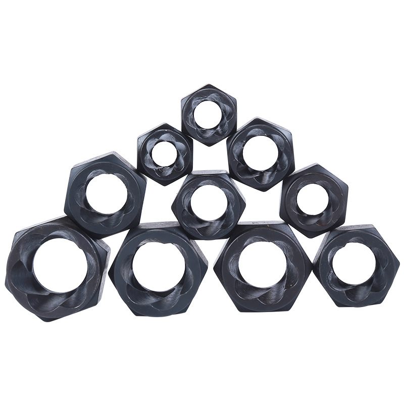 Factory direct sales of low-grade ten-piece sets of hexagon nuts with socket heads, damaged nuts and bolts, packaged in opp bags Item Picture