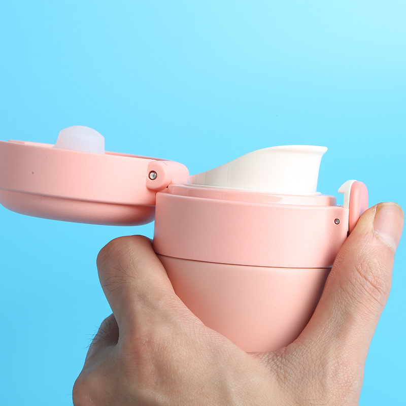 Pea thermos cup with pop-up lid, portable stainless steel water cup, small and cute, Instagram simple cup creativity for male and female students Specification drawing