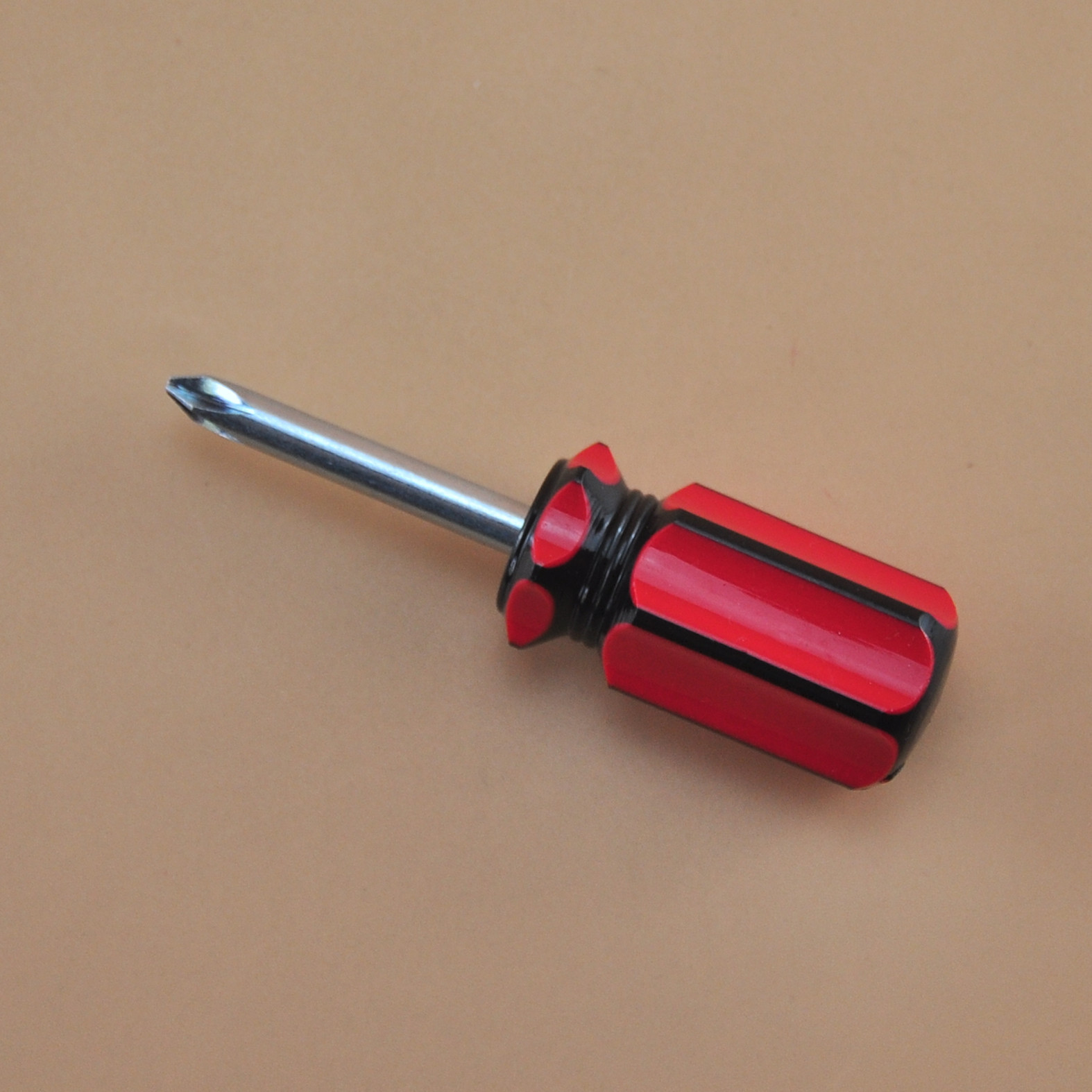Radish head screwdriver, mini colored bar screwdriver, small screwdriver, cross screwdriver, two-color handle screwdriver, cross undefined