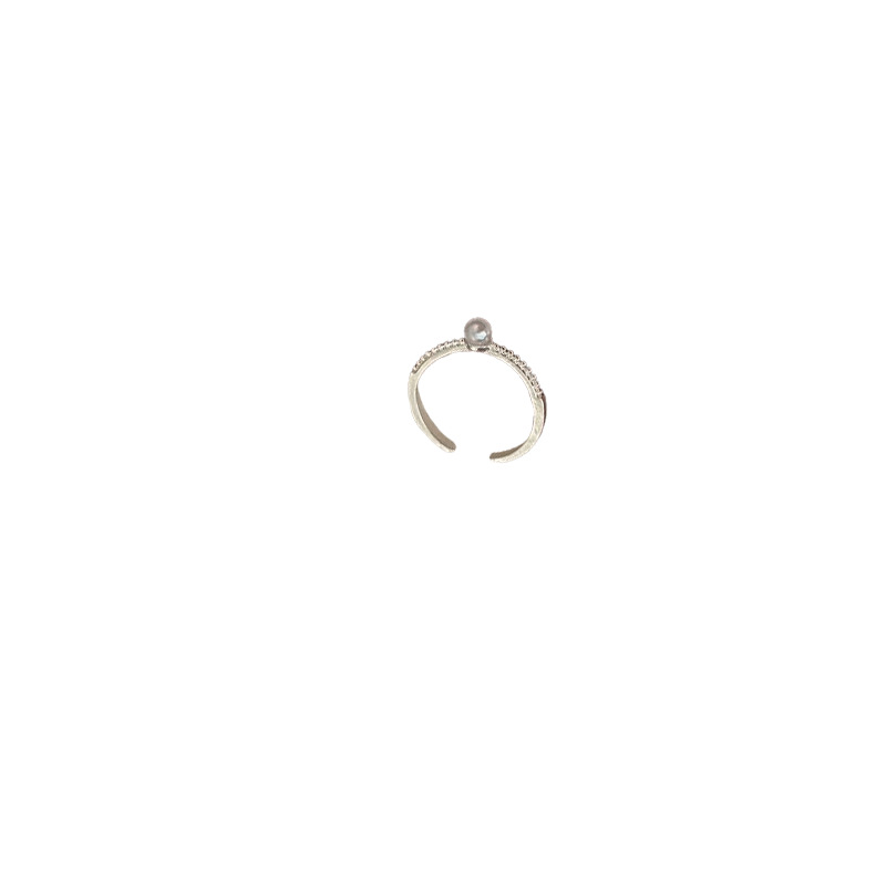 Super dazzling! A single pearl ring from Shijia with a full set of diamonds, exuding a simple, exquisite and high-end charm. A trend of light luxury rings Item Picture