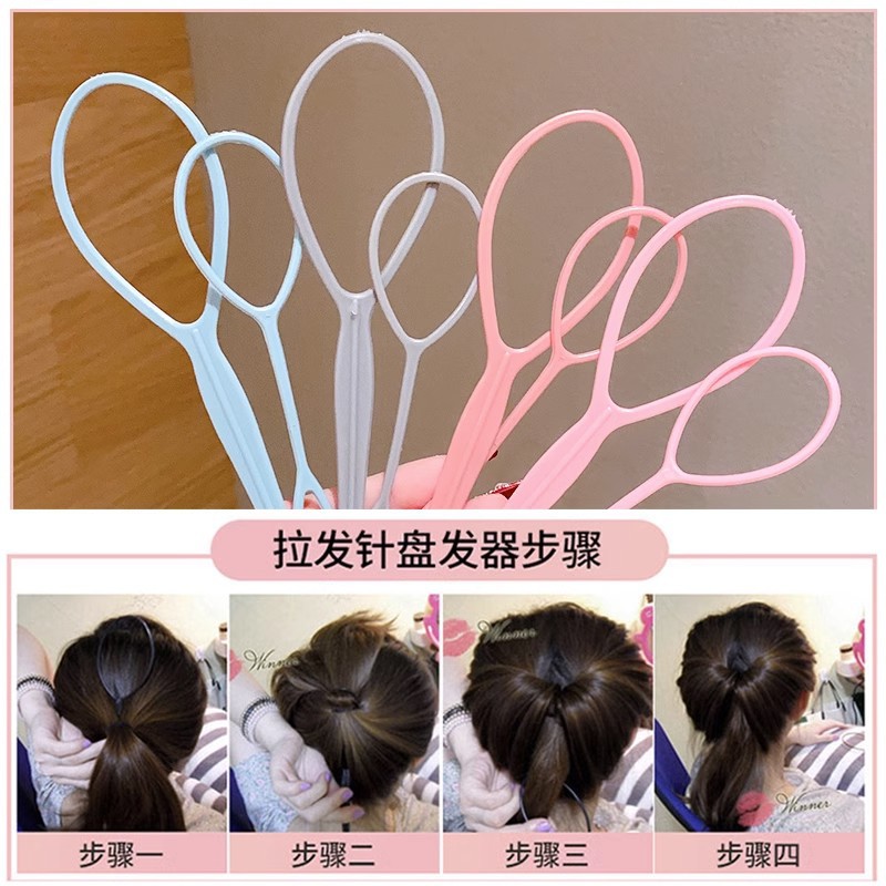 Children's braiding tools, hair styling magic tools, hair-pulling needles, children's hair tying, lazy person's hair remover, braids for children Specification drawing