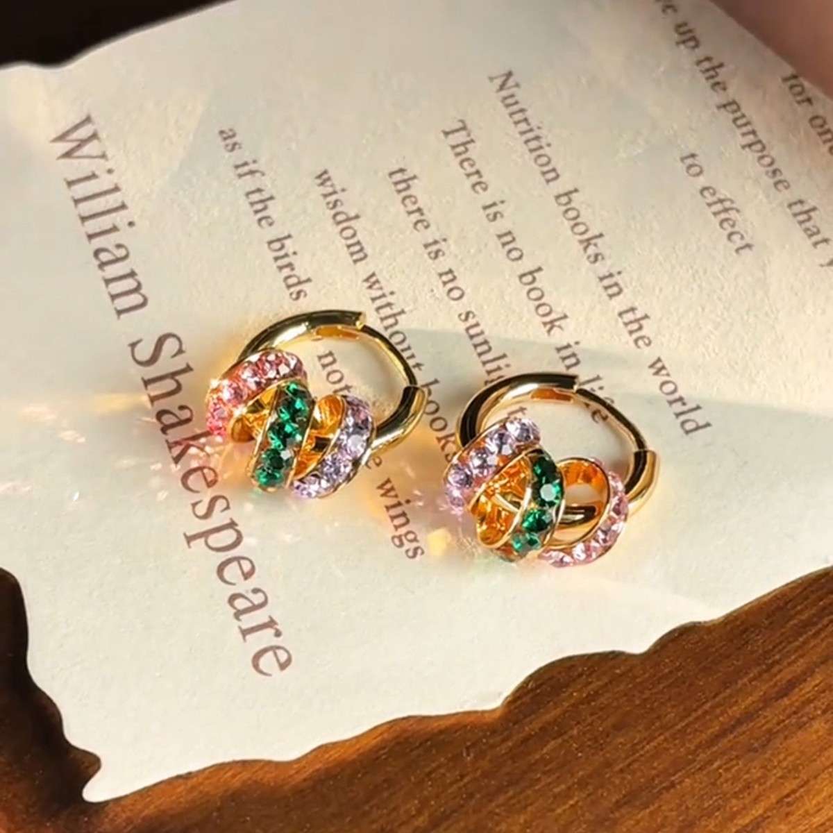 Light luxury and high-end colored zircon ring earrings for women, a new bestseller in 2025, versatile and elegant ear ring earrings for women Application Scenario