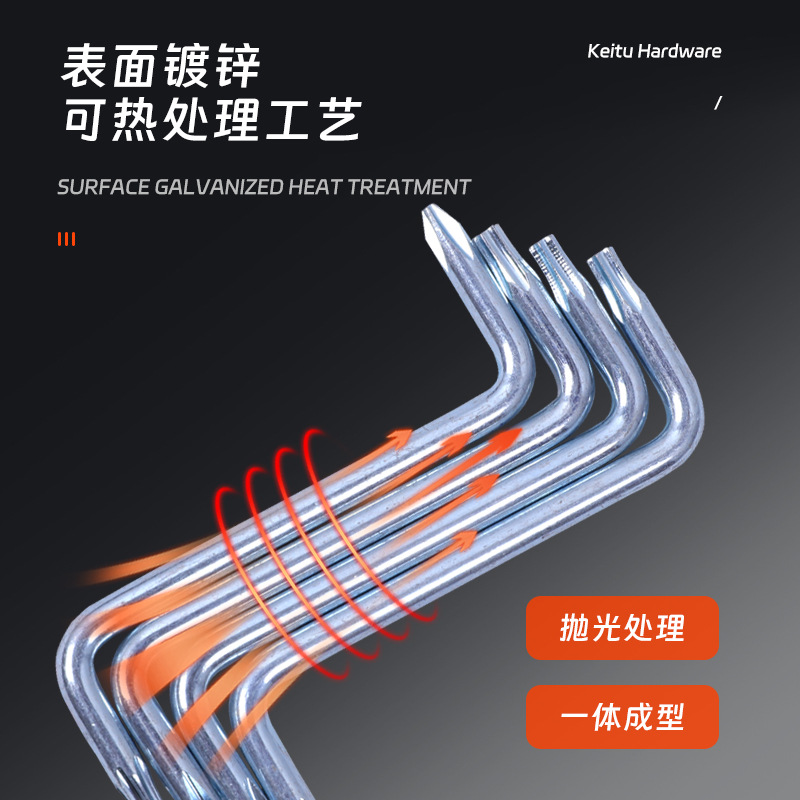 Z-type T20 hexagonal star-shaped screwdriver wrench, maintenance and disassembly tool, car mudguard wrench details Picture