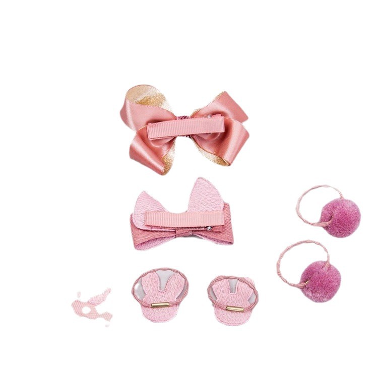 Children's set, Crown hairpin Headwear, Children and girls' hair tie and headwear set, baby hair band, Princess hairpin box set Item Picture