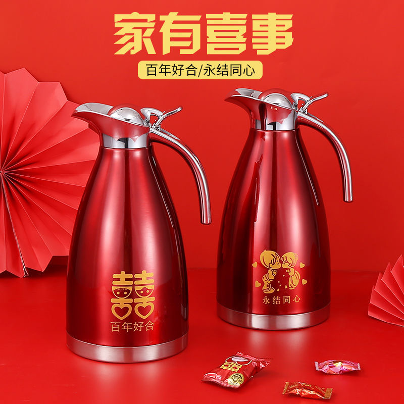 A pair of hot water kettles, thermos flasks, large-capacity hot water kettles, boiling water bottles and thermos flasks, three types of super large capacity Application Scenario