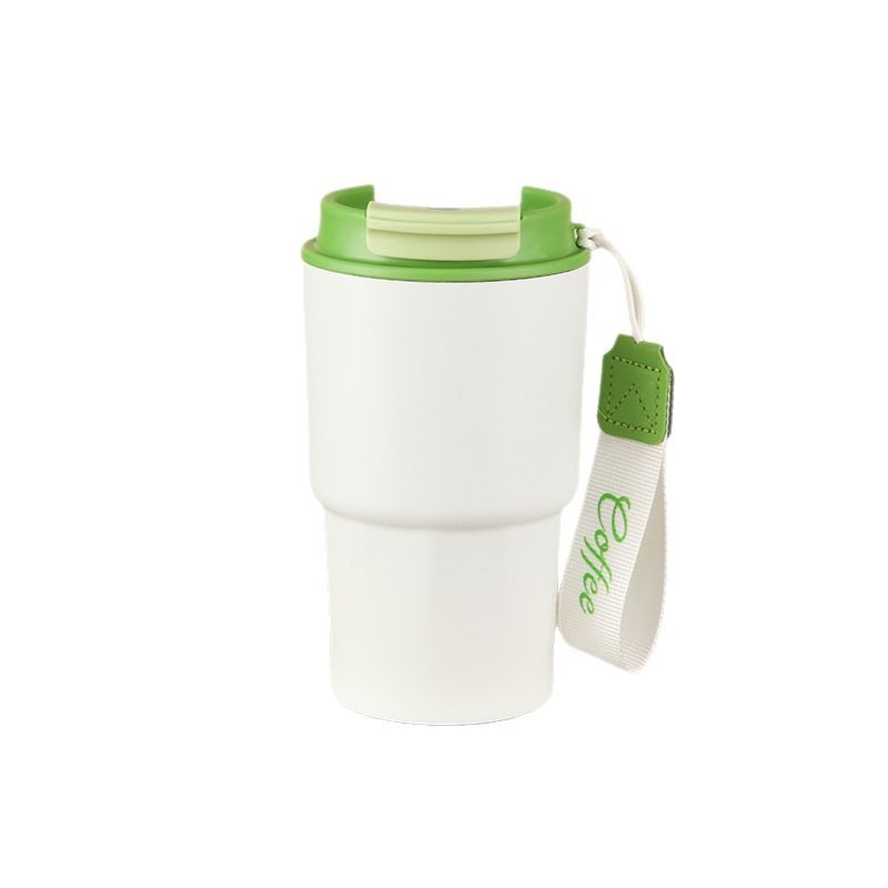 The new 316 stainless steel insulated cup has a high appearance level, comes with a handle for direct drinking, is a portable cup, and features a touch smart temperature-displaying coffee cup Item Picture
