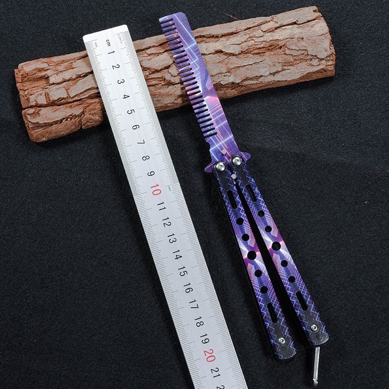 CSGO Butterfly Knife Valorant Fearless Contract Night Dew Butterfly Comb Factory in stock, outdoor swing hand uncut undefined