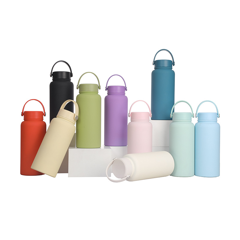 Cross-border Amazon 304 stainless steel insulated cup, large-capacity portable hand-held space pot, outdoor sports water bottle Specification drawing