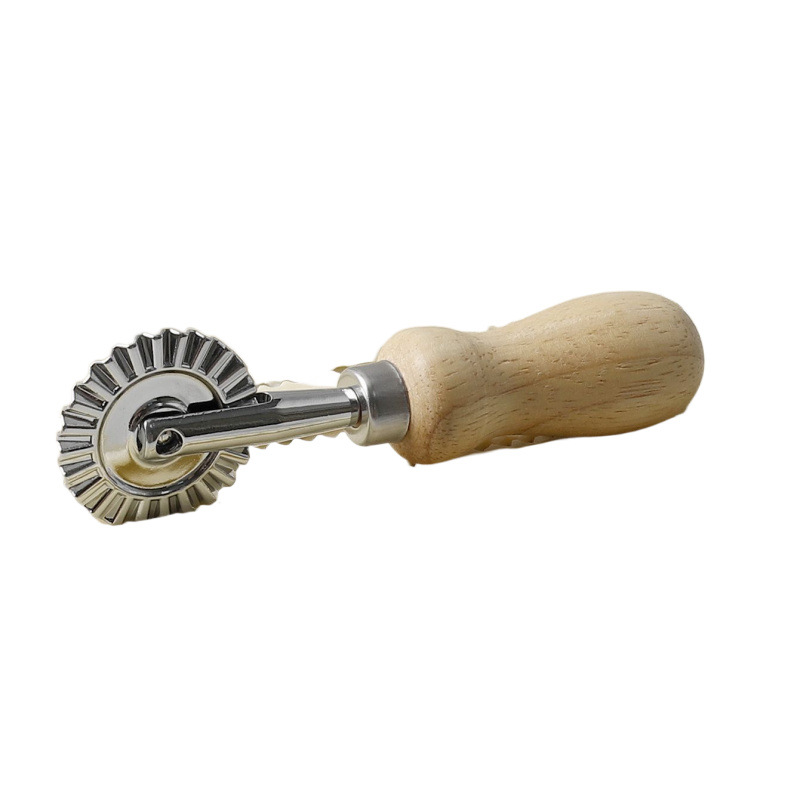 Lace roller cutter, a diy handmade baking tool for the kitchen, with a zinc alloy oak handle and a fancy roller cutter Item Picture