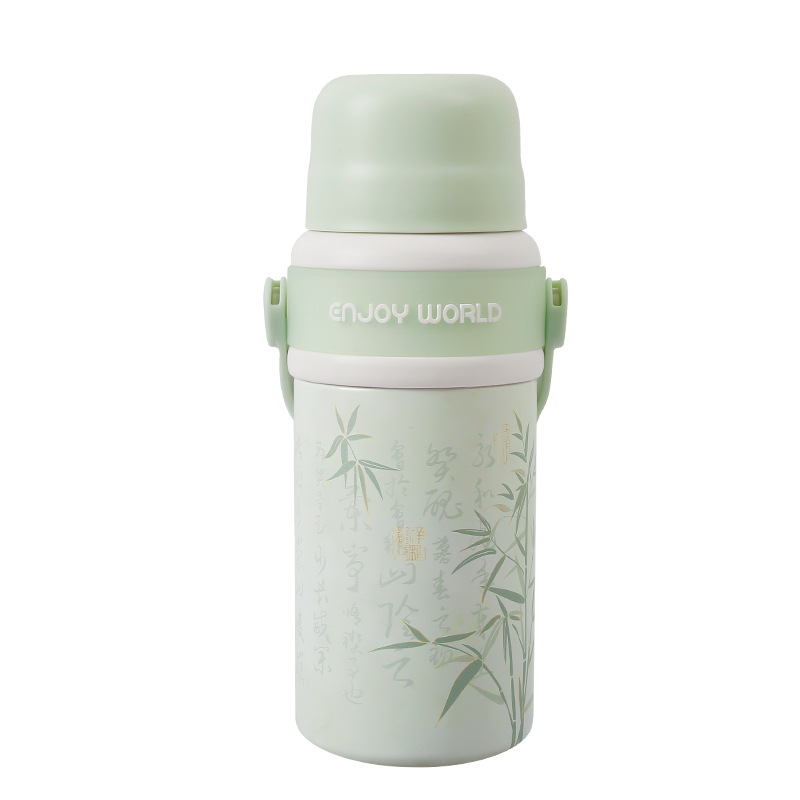 New high appearance level 304 stainless steel household children's and girls' simple anti-drop Yongkang water cup Item Picture