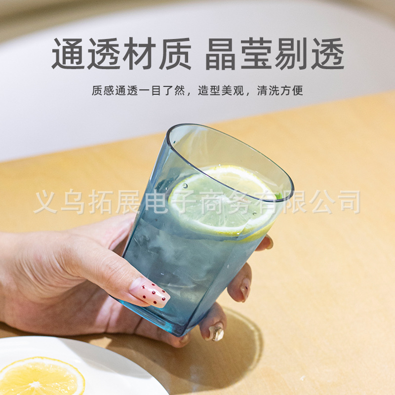 Acrylic cups, PC plastic drinking cups, anti-drop restaurant beverage and juice tea cups, high-temperature resistant beer mugs, commercial Specification drawing