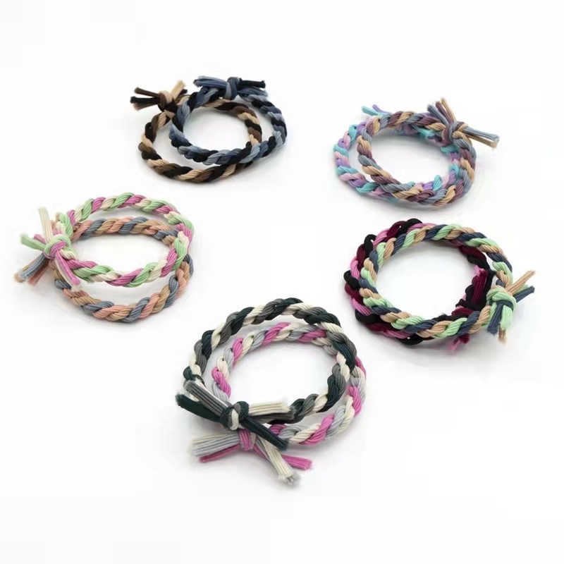 Wholesale of new Korean headwear, including knots, hairstyles, hair bands, basic hair ties, color-blocked hair ties, hair rubber bands, and bows details Picture