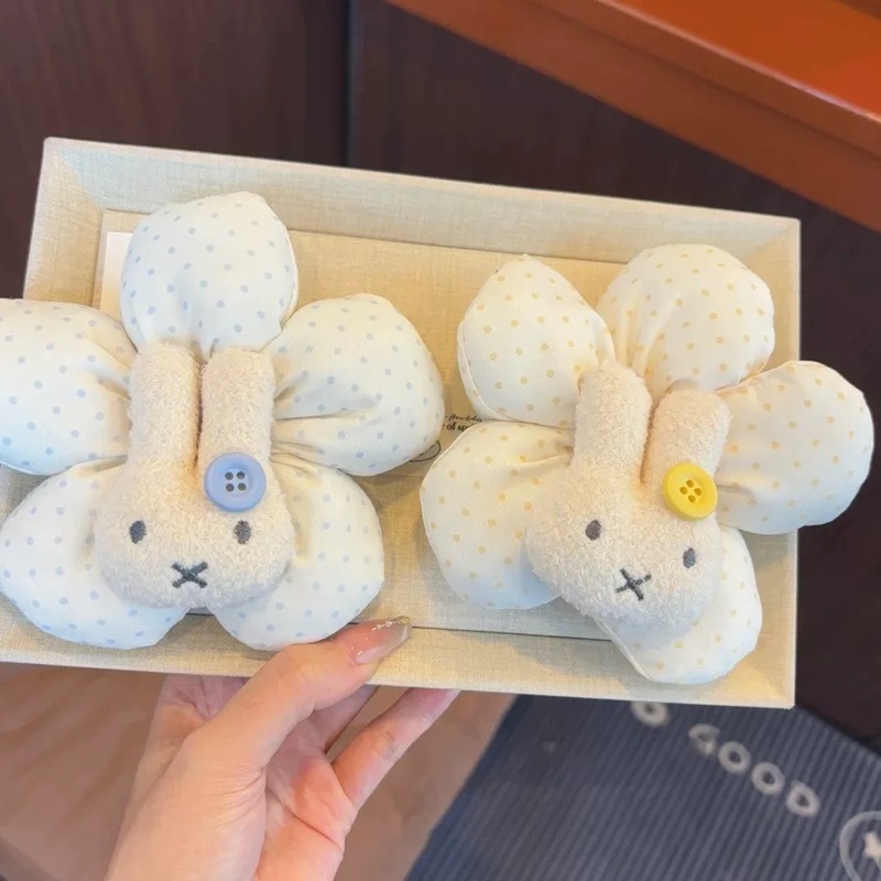 Cute Instagram cartoon Miffy Rabbit large intestine hair band, hair tie, high appearance level, sweet and girlish hair accessory new style full figure