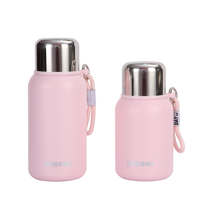 2024 New 316 stainless steel compact thermos flask, dual-purpose, high appearance level, ladies' water cup, outdoor portable thermos cup Item Picture
