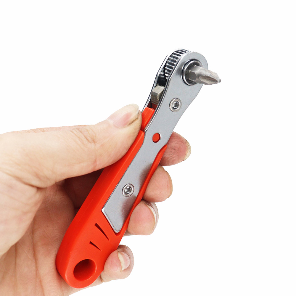 A 36-tooth ratchet screwdriver with bidirectional forward and reverse rotation, L-shaped elbow, corner mudguard and screwdriver for narrow Spaces undefined