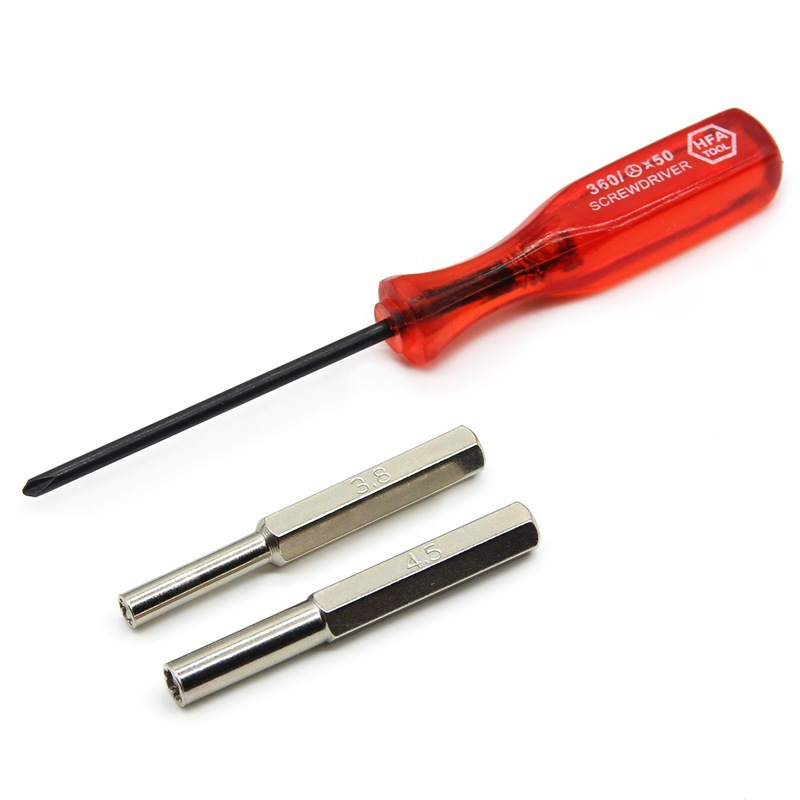 Screwdriver with magnetic 3.84.5 socket screwdriver, Y-shaped plum blossom screwdriver 3-piece set, game console disassembly tools undefined