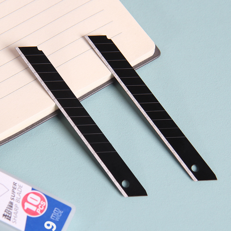 Sedon outdoor knife, small blue and black 9mm utility knife, paper cutter, direct supply from the manufacturer details Picture
