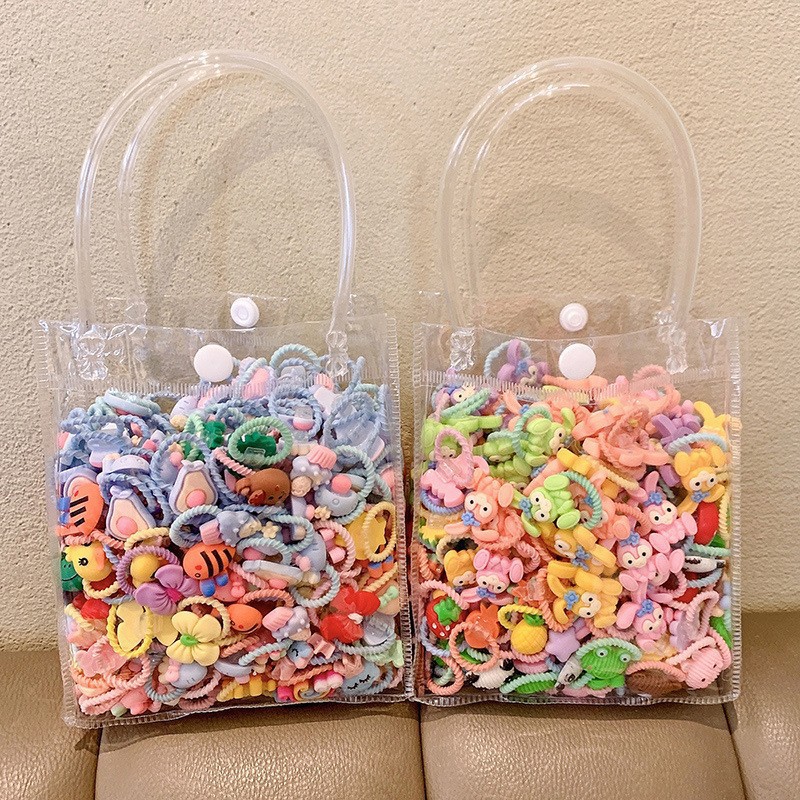 Children's rubber bands, cute hair bands, hair accessories, hair ties, girls' hair ties, babies' hair ties, flower cartoon hair rubber bands, headwear Application Scenario