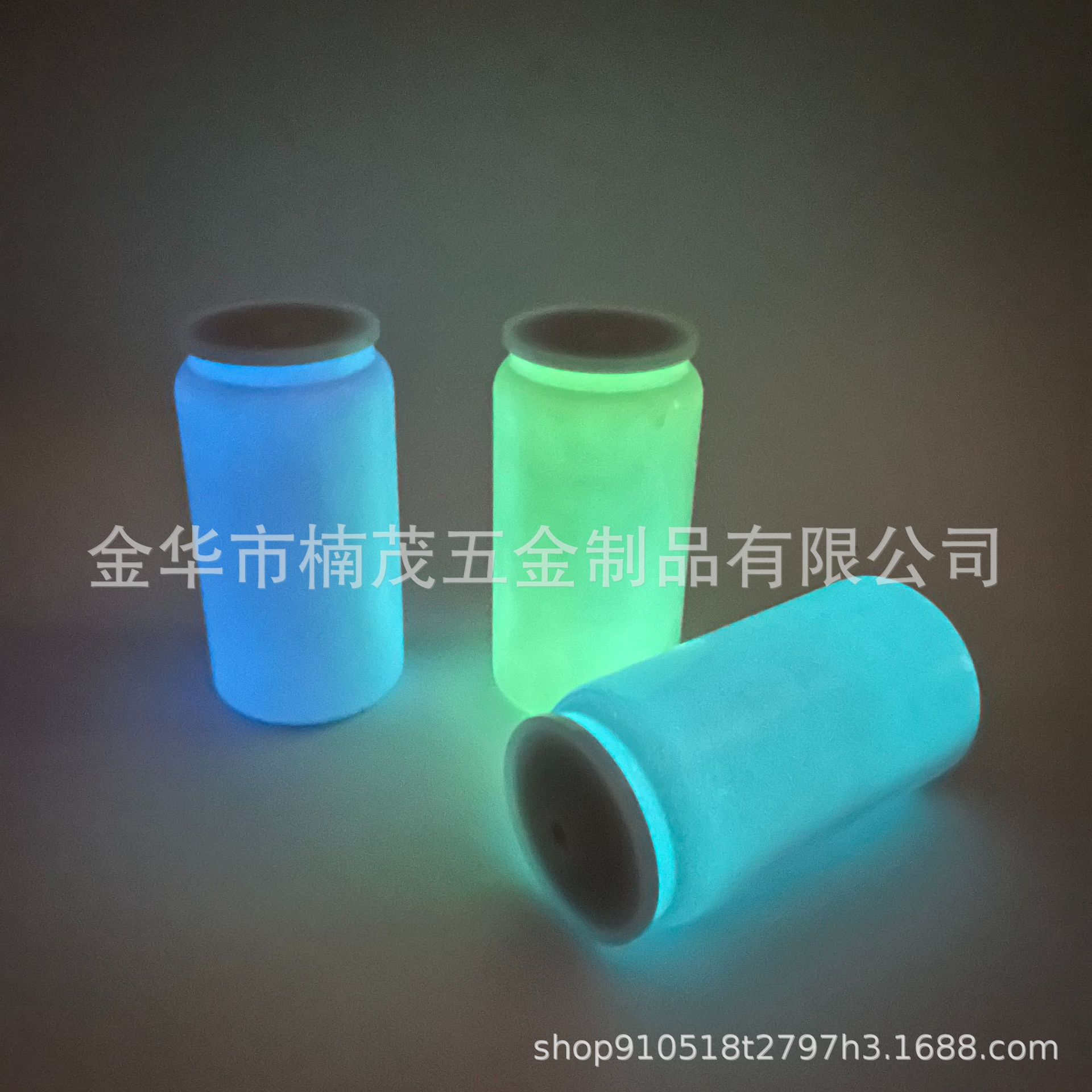 Wholesale of Amazon luminescent insulated cups, 16oz stainless steel vacuum portable water cups with sublimation, and fluorescent straw cups details Picture