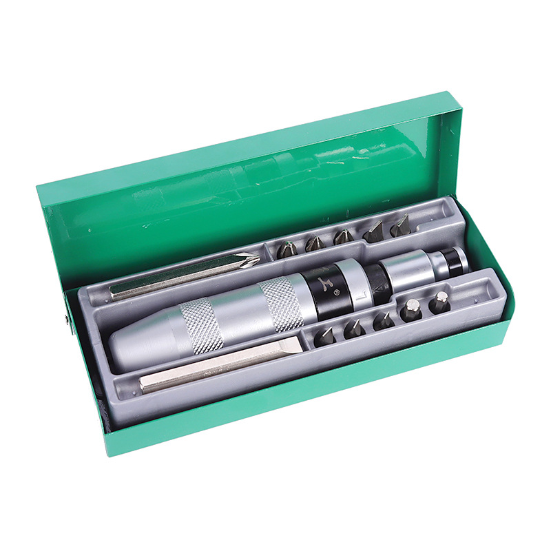 Factory wholesale 13-piece set of impact screw screwdrivers, iron box screwdriver sets, combination impact hardware screwdrivers Item Picture