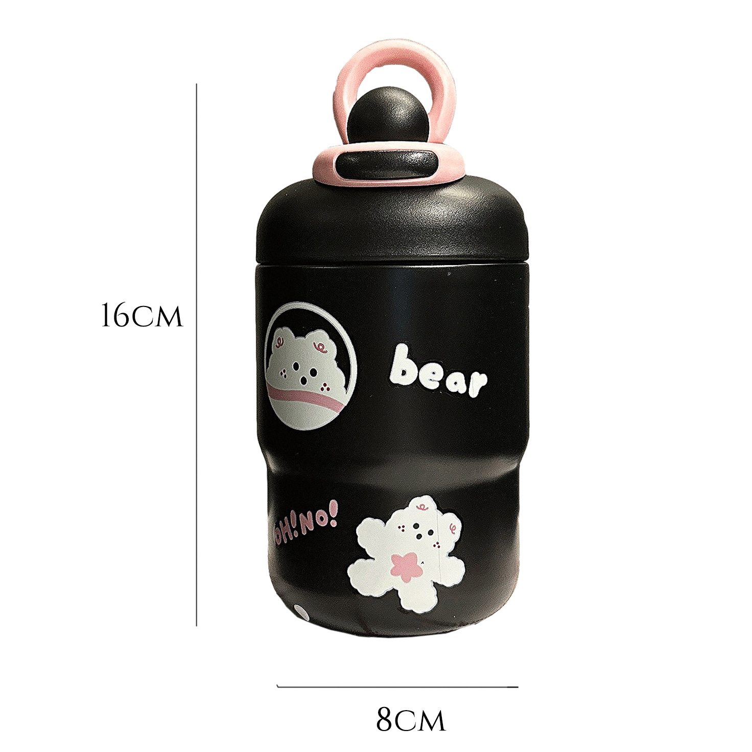 New high-appearation-level coffee cup, cartoon creative portable water cup, direct drinking, student couple, teenage girl stainless steel cup Item Picture