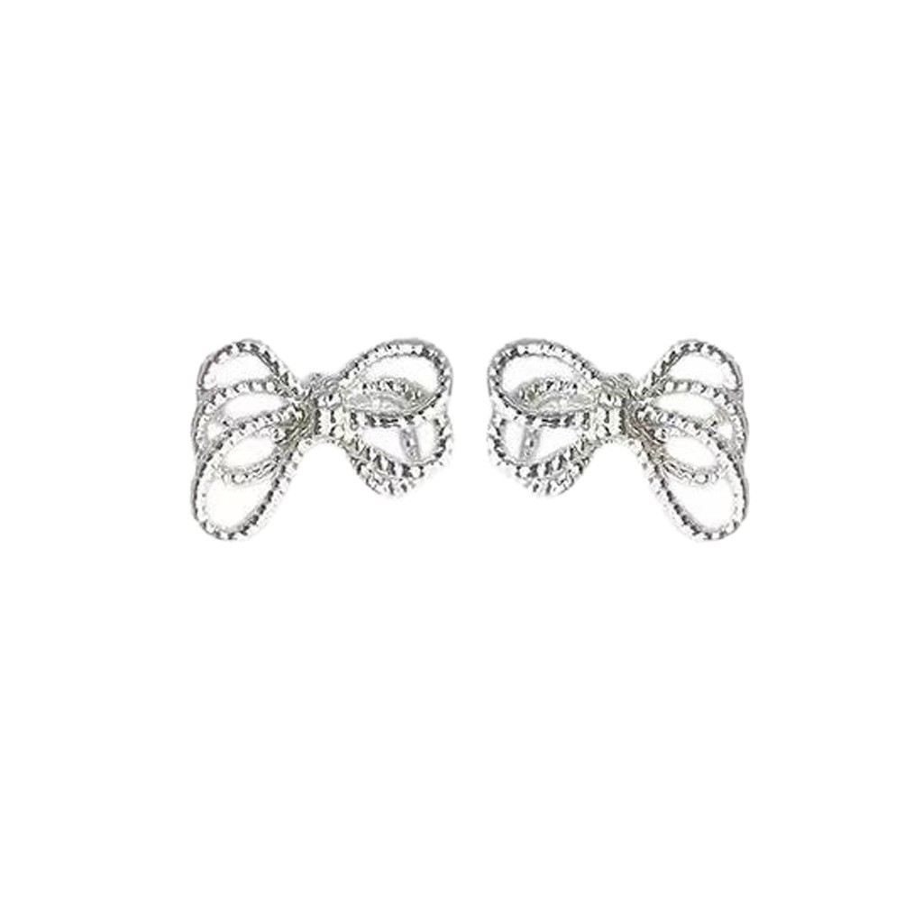 Multi-layer bow stud earrings, a new bestseller in 2025, with a unique and niche style, are women's light luxury and high-end earrings Item Picture