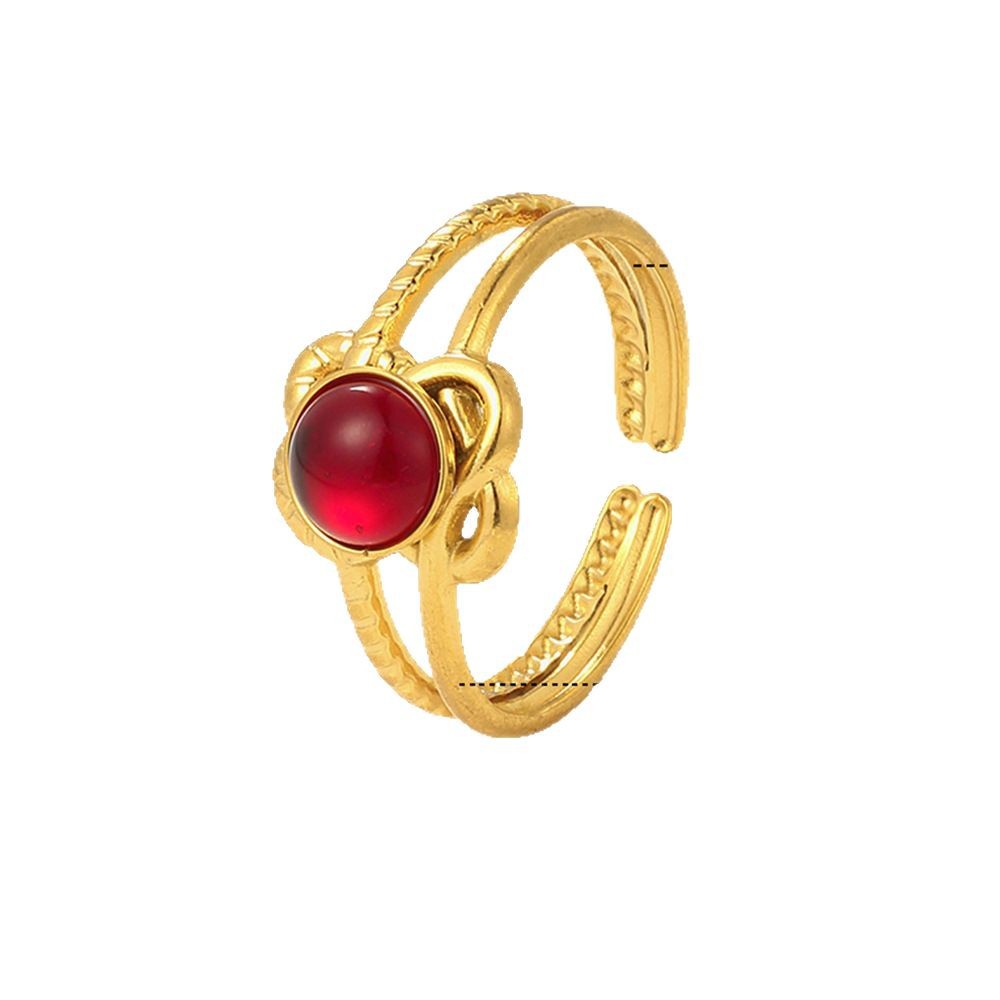 The new titanium steel ring does not fade. It features a niche design, a light luxury and minimalist style, and is a best-selling cross-border temu ring from Europe and America Item Picture