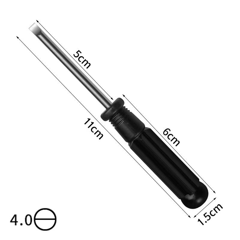 3.0 4.0 Cross-head screwdriver with black handle, e-commerce toy, battery, gift, disassembly tool, screwdriver undefined