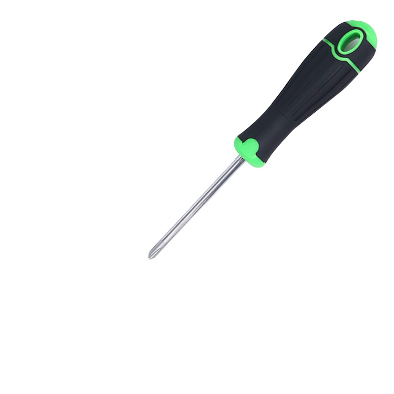 Factory direct supply of chromium-vanadium steel screwdrivers with green handles wholesale, cross and straight alloy steel manual screwdrivers, hand tools undefined