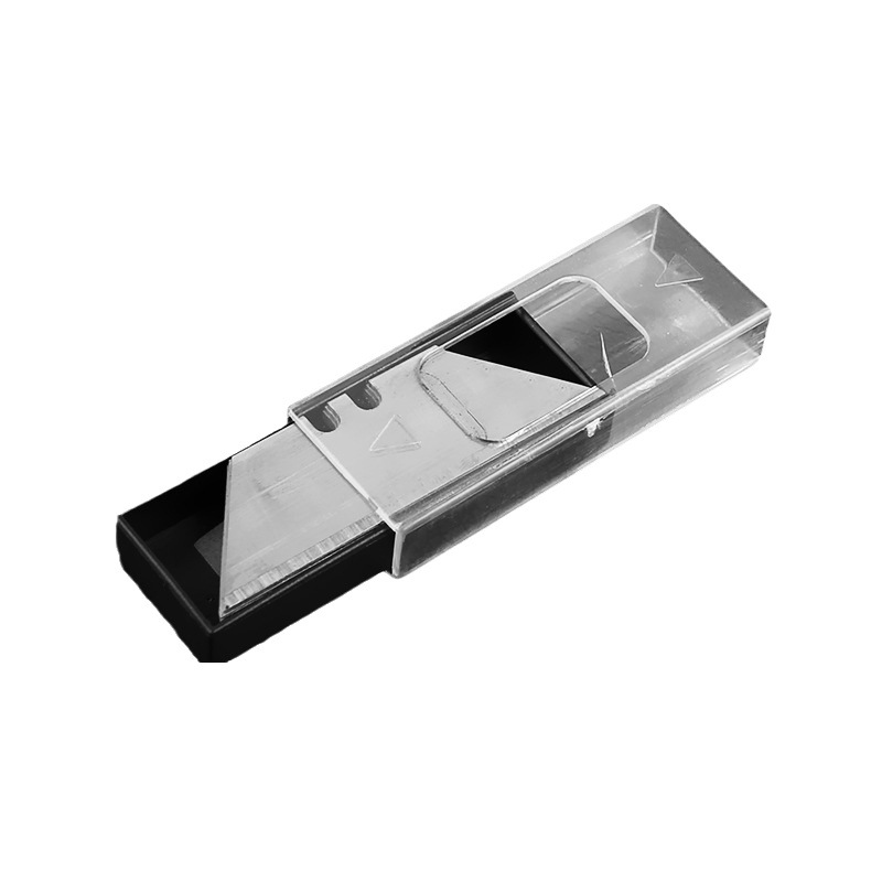 Folding utility knife replacement blade, industrial wallpaper cutting knife, heavy-duty thickened trapezoidal paper cutting knife replacement blade Item Picture