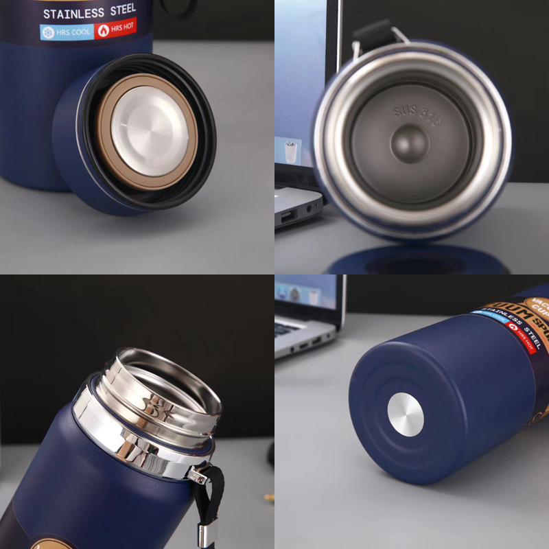 Stainless steel vacuum insulated cup, men's insulated cup, Douyin bestseller, hanging insulated cup, smart temperature display insulated cup details Picture