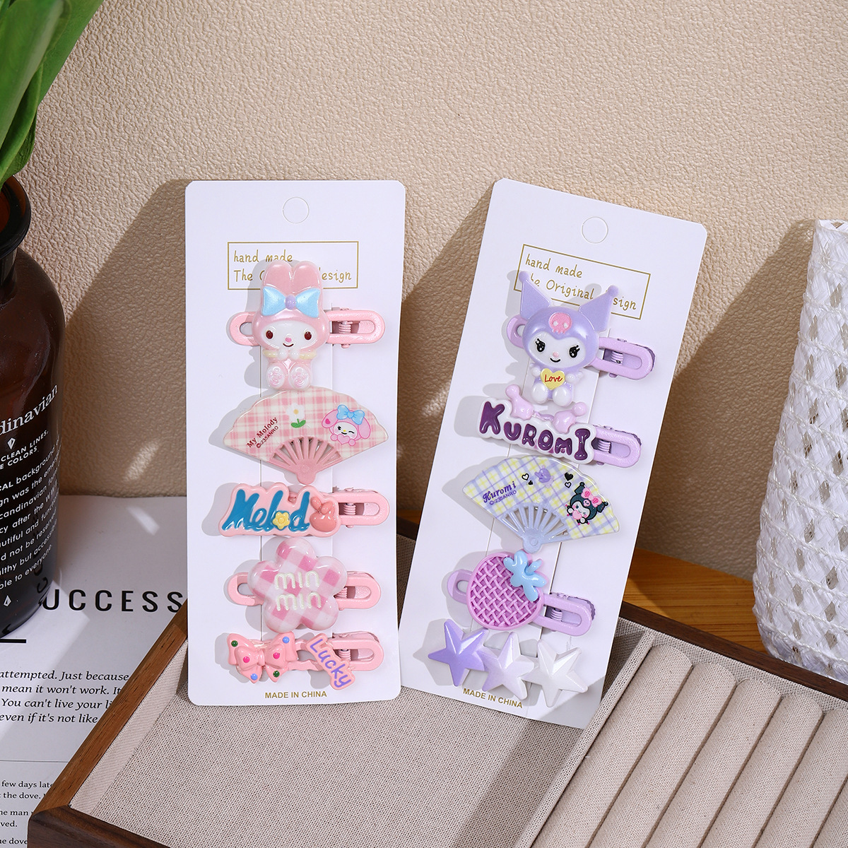 Side cartoon hair clips, metal BB clips, sweet and cute hair accessories, one-line clips, bangs clips, Coolomi headwear Specification drawing