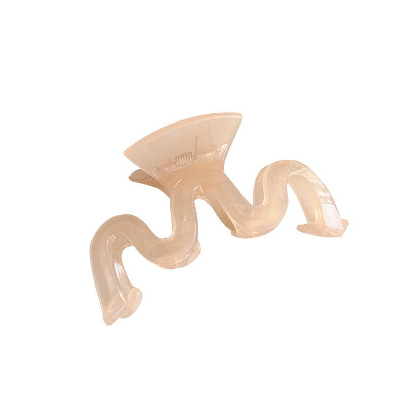 Acrylic jelly clip for women's back head hairpin, shark clip, 2023 new style simple and elegant hairpin headwear Item Picture