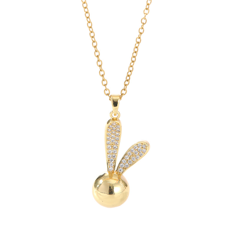 Cross-border Korean version copper micro-inlaid colored zircon Daisy pendant necklace, a women's personalized, light luxury and high-end collarbone chain accessory Item Picture