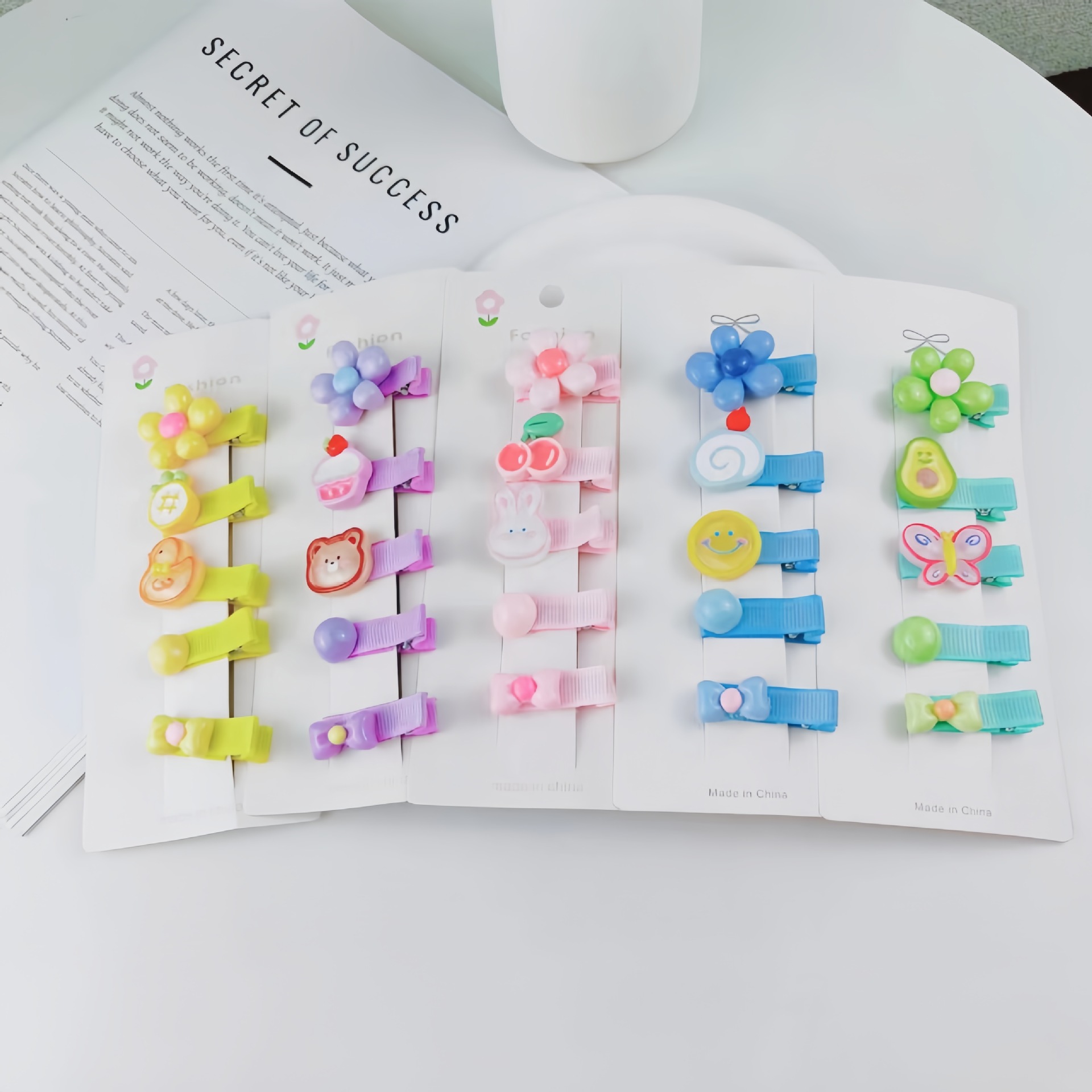 Baby hairpins for girls, hairpins for kindergarten children, small hairpins for infants and toddlers, headwear for little girls details Picture